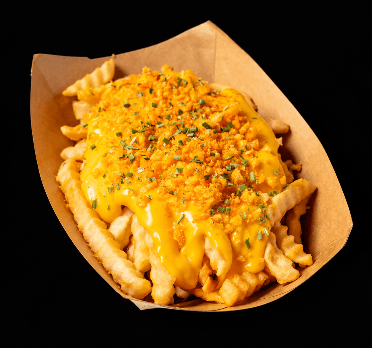 Proper Burger Cheezy Fries with melted cheese sauce.